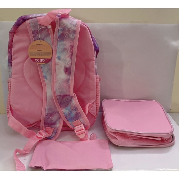 3PCS Sequin Unicorn Backpack for Kids Bookbag and Lunch Box -NEW - Picture 2 of 6